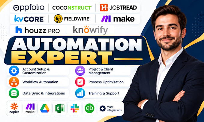 automate appfolio coconstruct jobtread kvcore fieldwire make houzz pro knowify