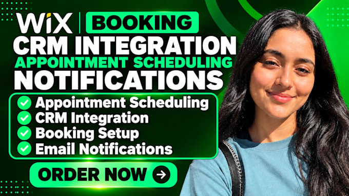 setup wix booking crm integration appointment scheduling notifications
