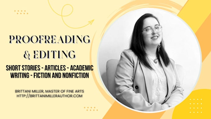 proofread and edit both fiction and nonfiction