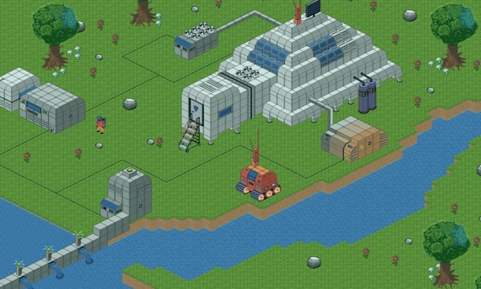 Do isometric pixel art background game map tileset spritesheet ...