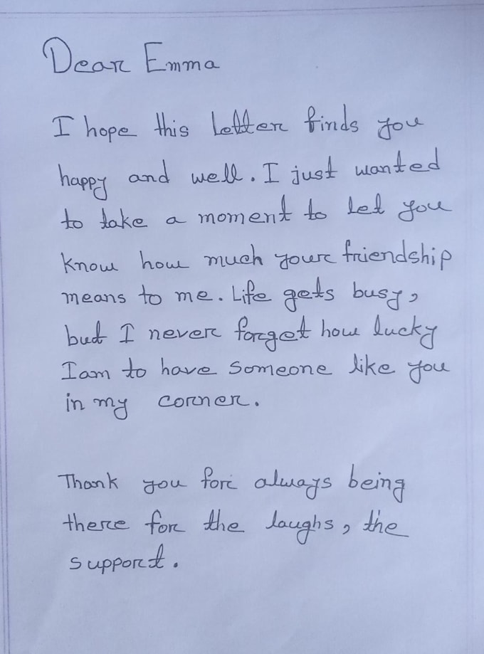 write neat english handwriting for assignments, notes