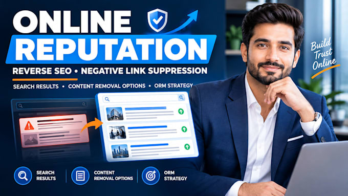 fix online reputation, reverse SEO, google search result, negative links and ORM
