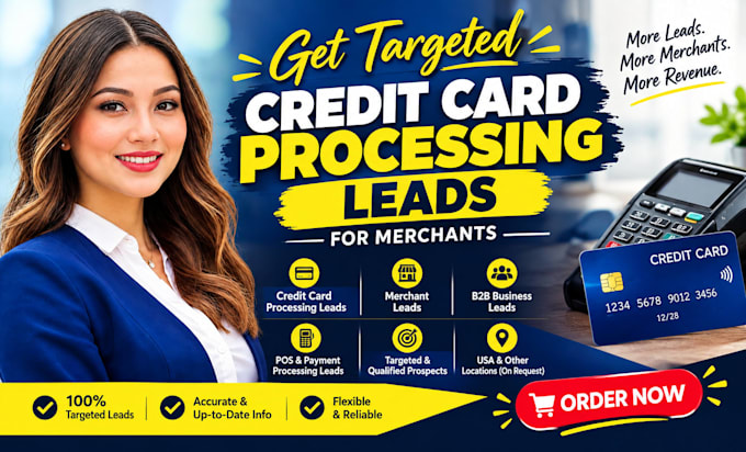 generate targeted credit card processing leads for merchants
