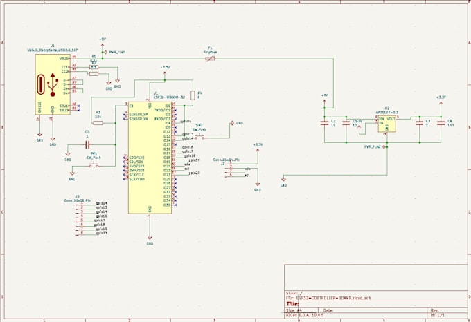 simple kicad pcb design and layout