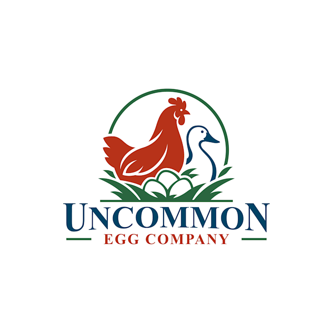 create eye catching egg farm agriculture logo design