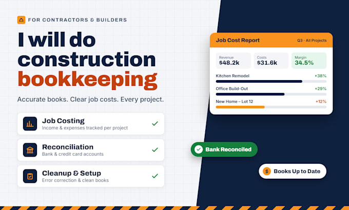 do construction bookkeeping services