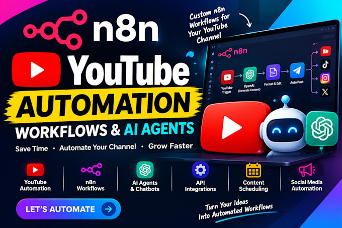 build n8n youtube automation workflows and ai agents