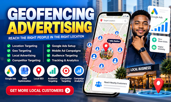 setup geofencing ads geo targeting location based advertising google ads