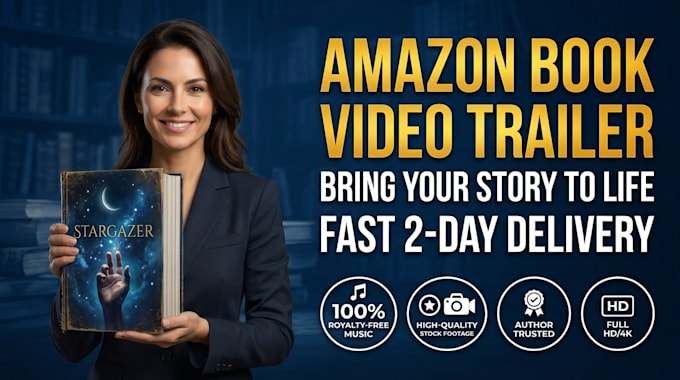 do cinematic amazon book trailer video and kindle book promo