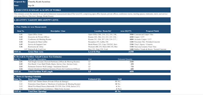 audit construction change orders and variations