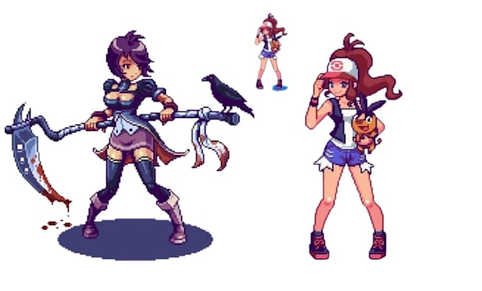Do pixel art animation pixel animation sprite sheet character design ...