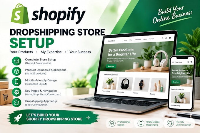 build a shopify dropshipping store for your business