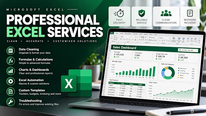 create, fix, automate and customize microsoft excel spreadsheets