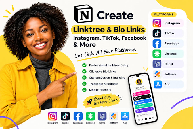 create linktree instagram bio tiktok facebook instagram carrd jotform app