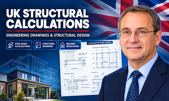 do uk structural calculations, building regulations and engineering drawings