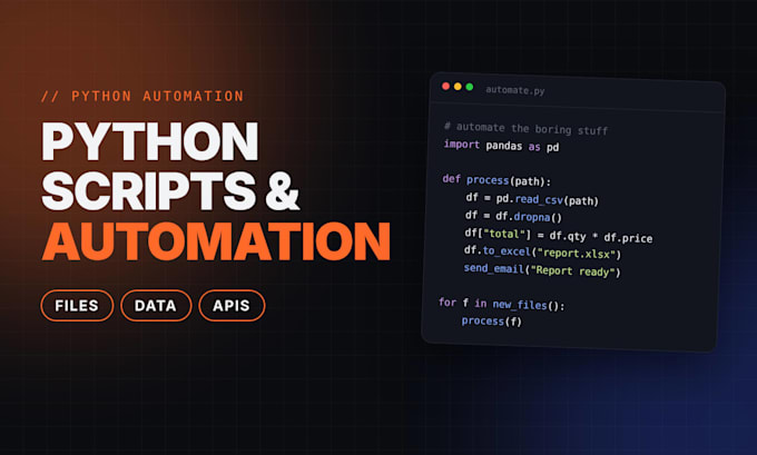 make python scripts and automation