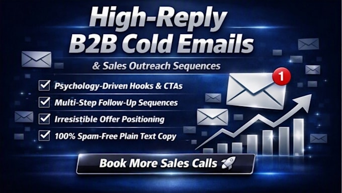 write b2b cold email copywriting, sales outreach sequence