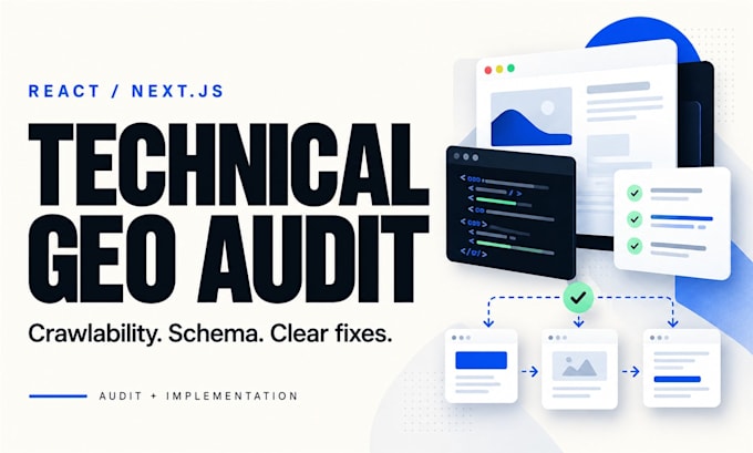 do a technical SEO and GEO audit for your react or nextjs website
