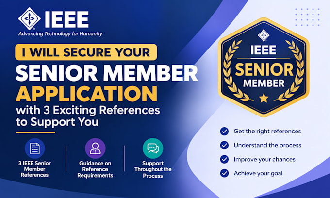 secure your senior application with 3 exiting references to support you
