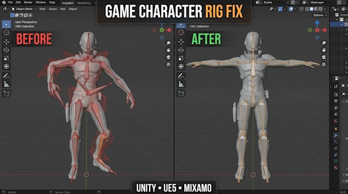 fix unreal engine facial rigs, morph targets, arkit mappings, facial tracking