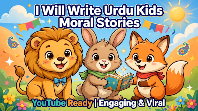 write urdu kids story for youtube