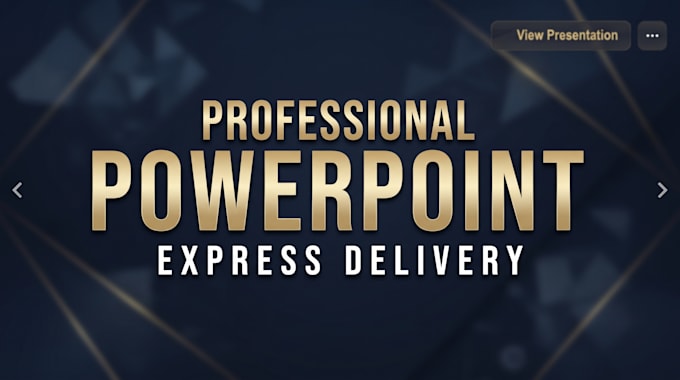 professional powerpoint presentation and pitch deck PPT