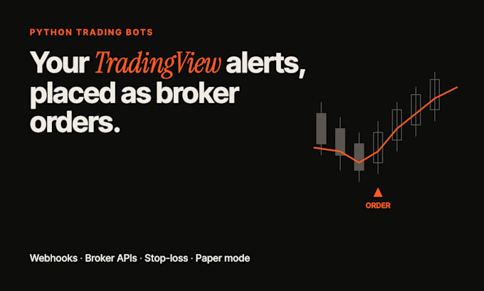 build a python trading bot from your tradingview alerts