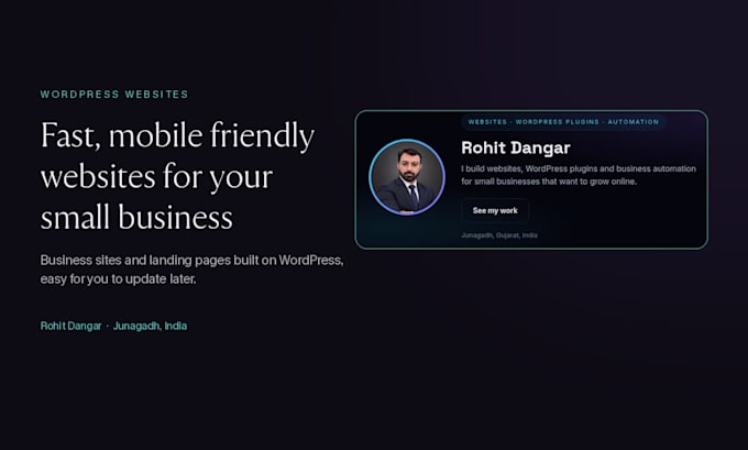 build a fast, mobile friendly wordpress website for your small business