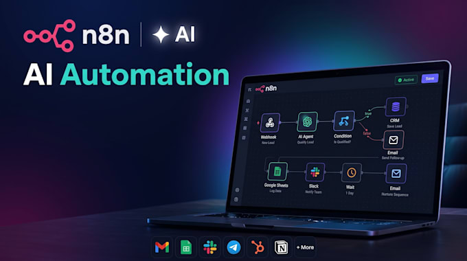 build custom n8n lead qualification bots and automated workflows