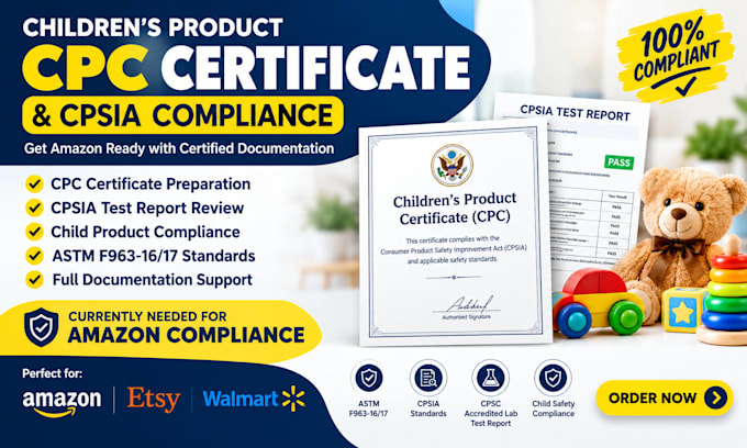 be your CPC cpsia compliance consultant for amazon