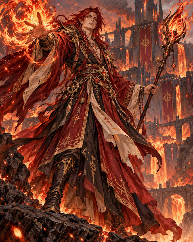 create fantasy game characters for rpg, mobile and video games