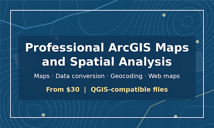 create professional gis maps and spatial analysis in arcgis or qgis