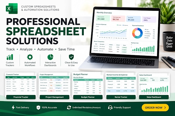 design a custom low budget spreadsheet for you