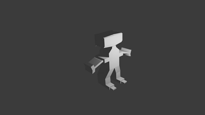 create low poly 3d models props and charact