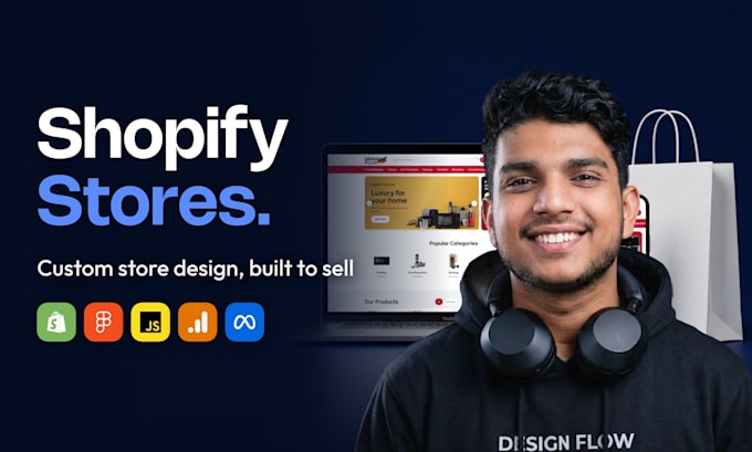 design and develop a custom shopify store or shopify website