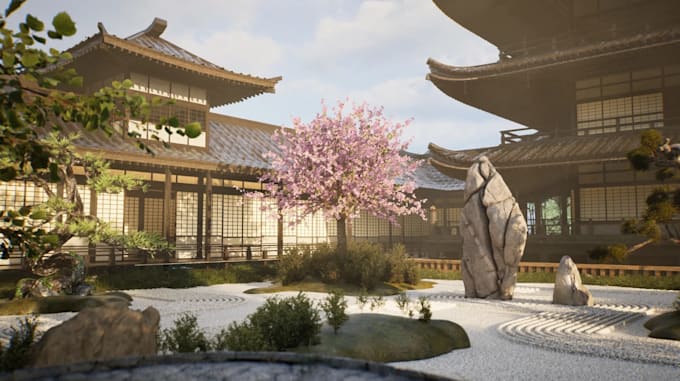 create unreal engine environment design 3d game world and level design