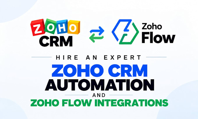 set up zoho crm automation and zoho flow integrations