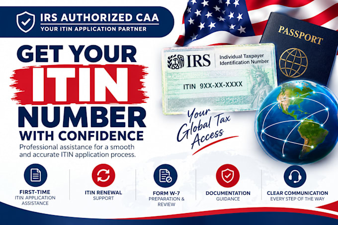 help you get your itin number from irs as caa