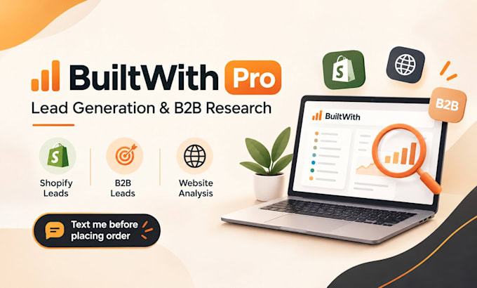 do builtwith pro lead generation, shopify leads and b2b research