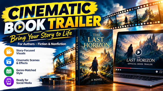 create a cinematic book trailer