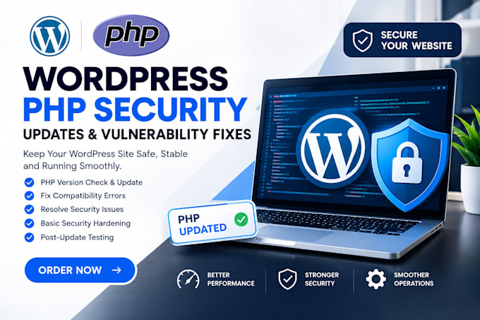 fix PHP website security vulnerabilities, malware, and server issues