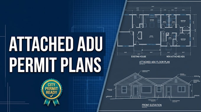 draw attached adu plans for your existing home
