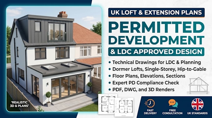design UK permitted development and ldc plans