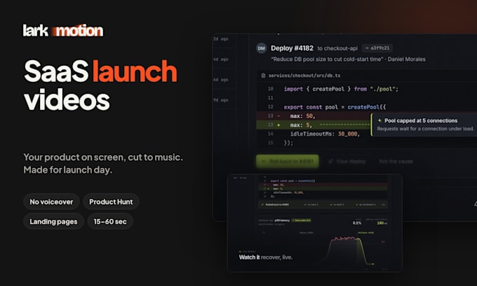 create a saas launch video or app promo video