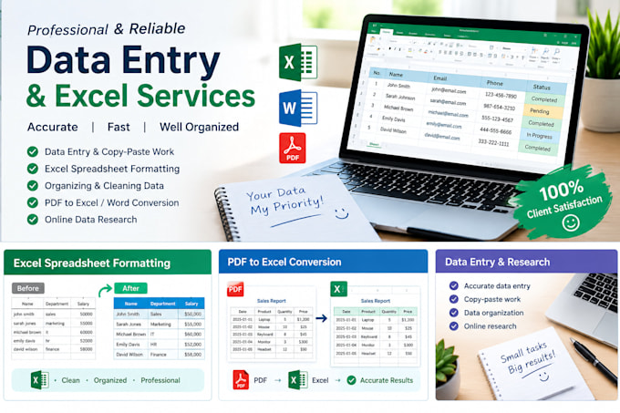 do accurate data entry