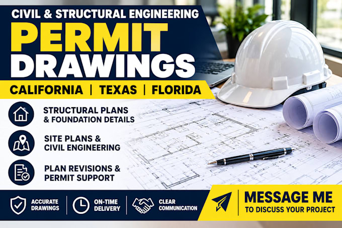 provide structural engineering plans for texas and florida permit