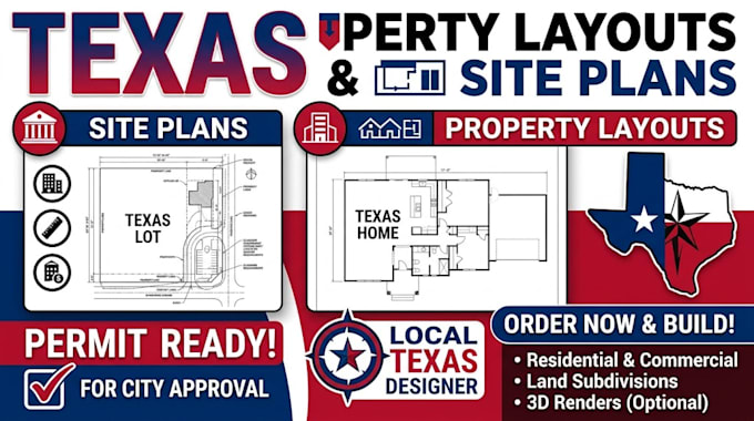 design property layouts and site plans for texas
