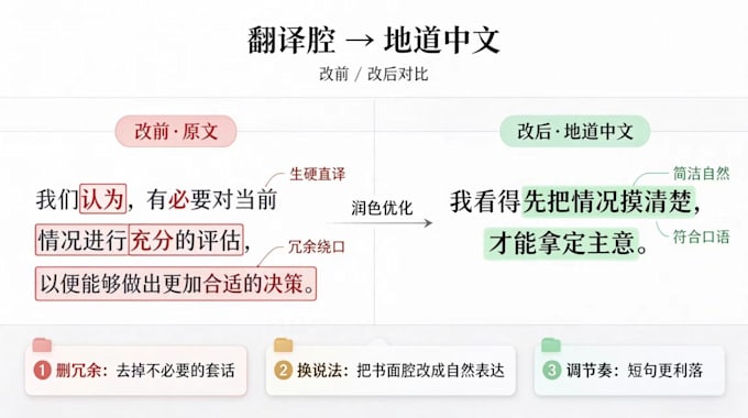 proofread and polish your chinese text as a native speaker