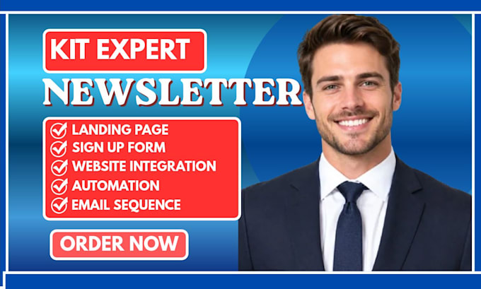 be your convertkit or kit expert, design convertkit newsletter or email template