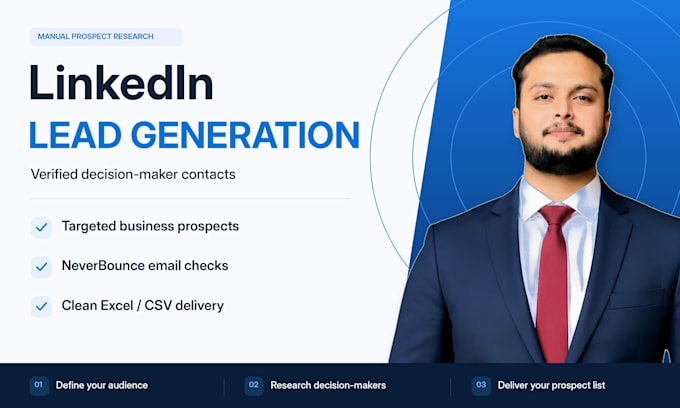 do linkedin lead generation and decision maker research